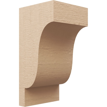 Ekena Millwork 12"W x 12"D x 24"H Wide Newport Rough Cedar Woodgrain TimberThane Corbel, Primed Tan CORUR12X12X24NEWRCPR